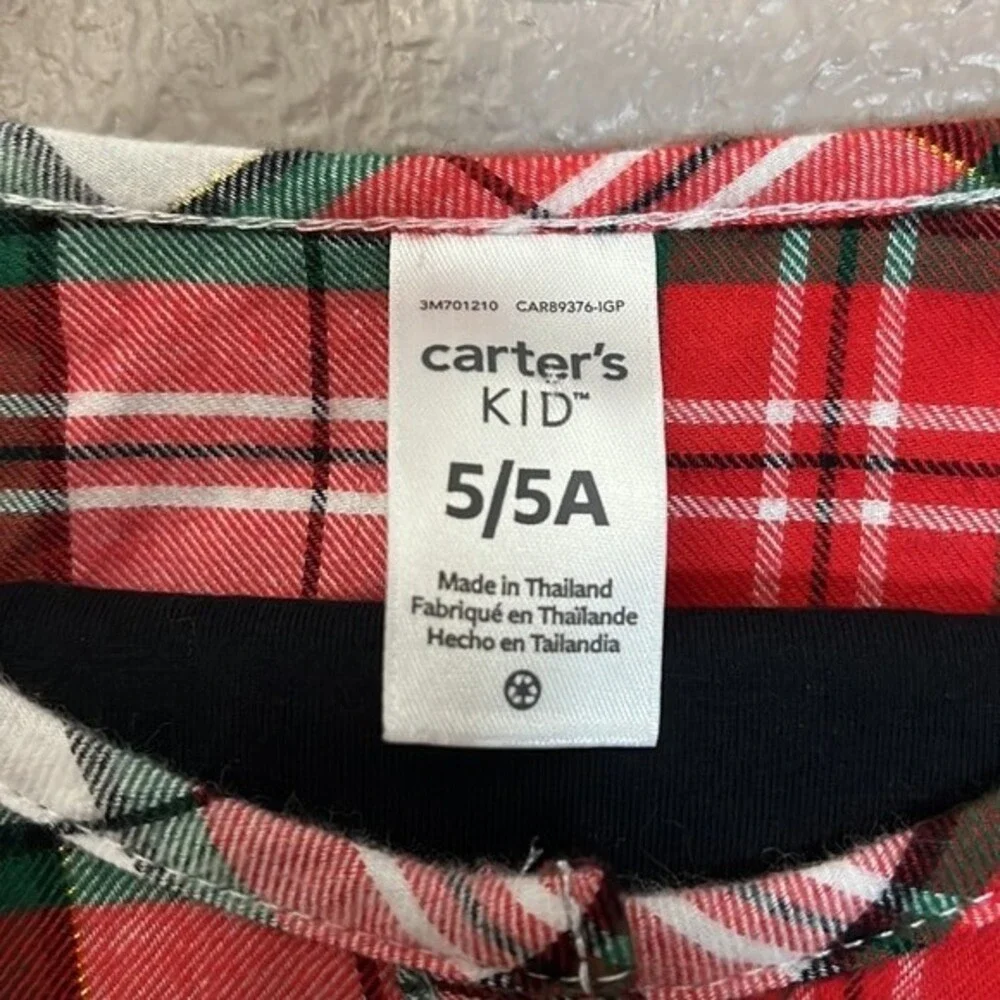 Carter’s Kid girls Holiday Christmas top leggings set size 5/5A